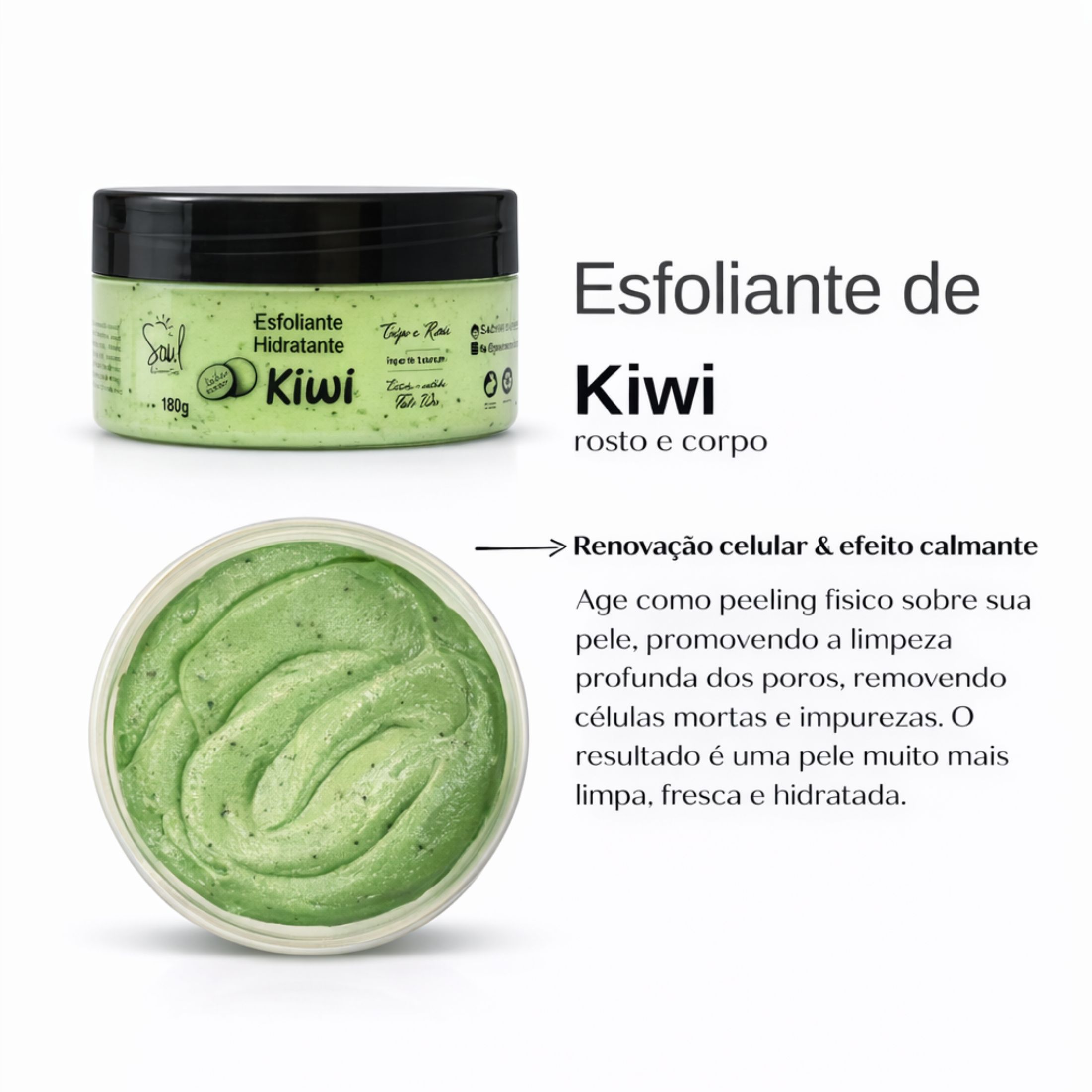 Esfoliante corporal e facial