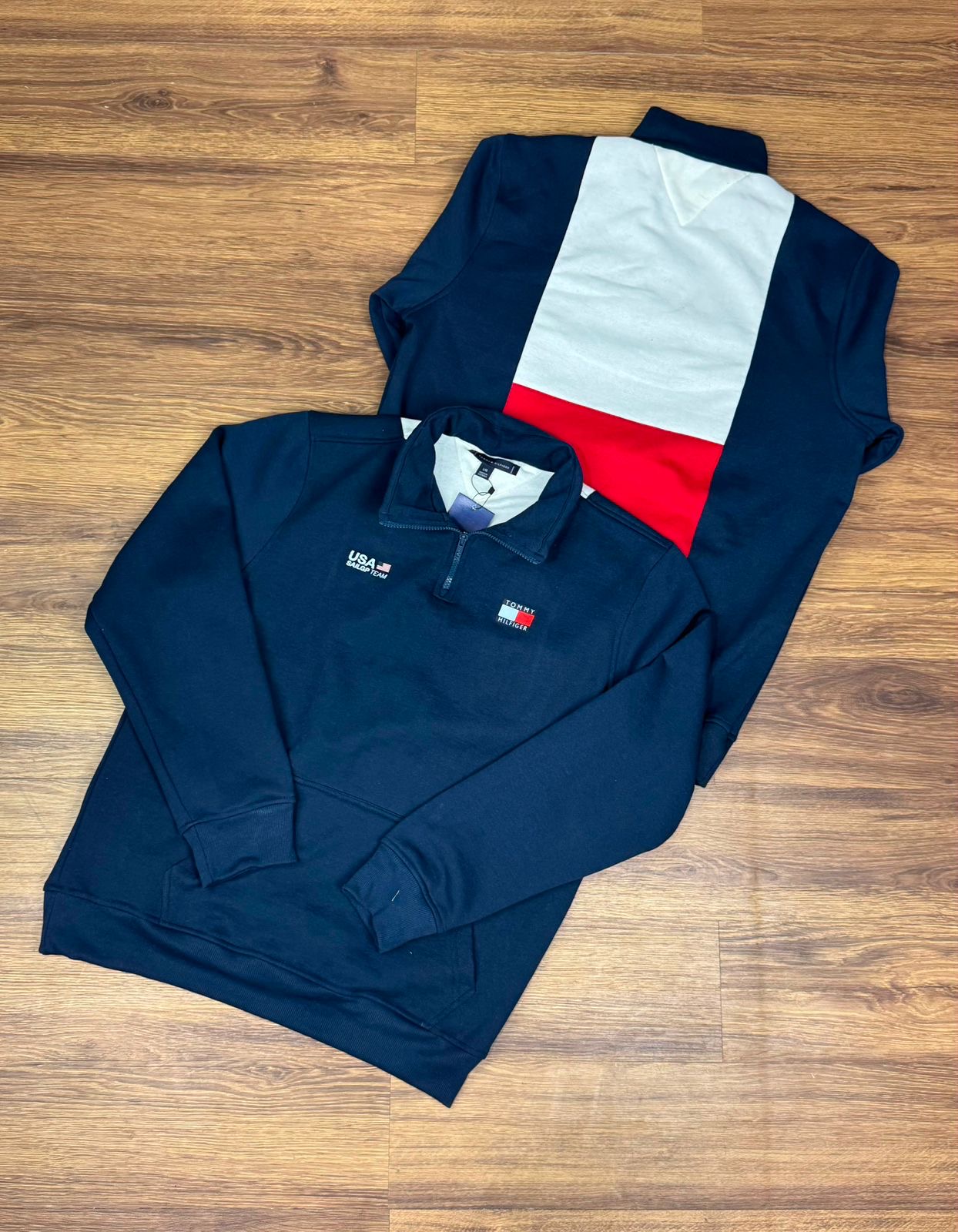 Moletom Americano Tommy Azul Marinho