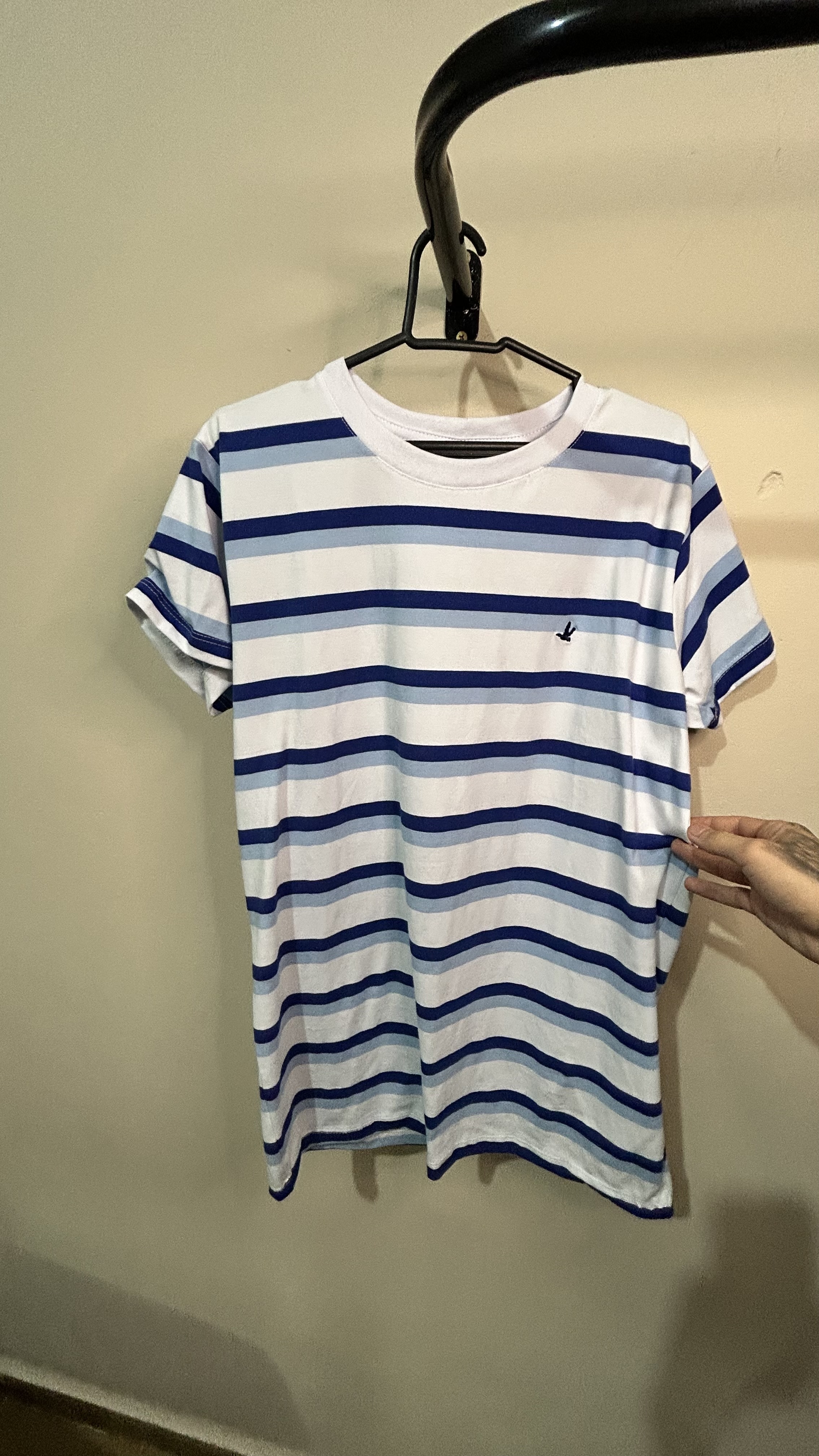 Camisa Brooksfield Azul claro/Azul escuro/Branco