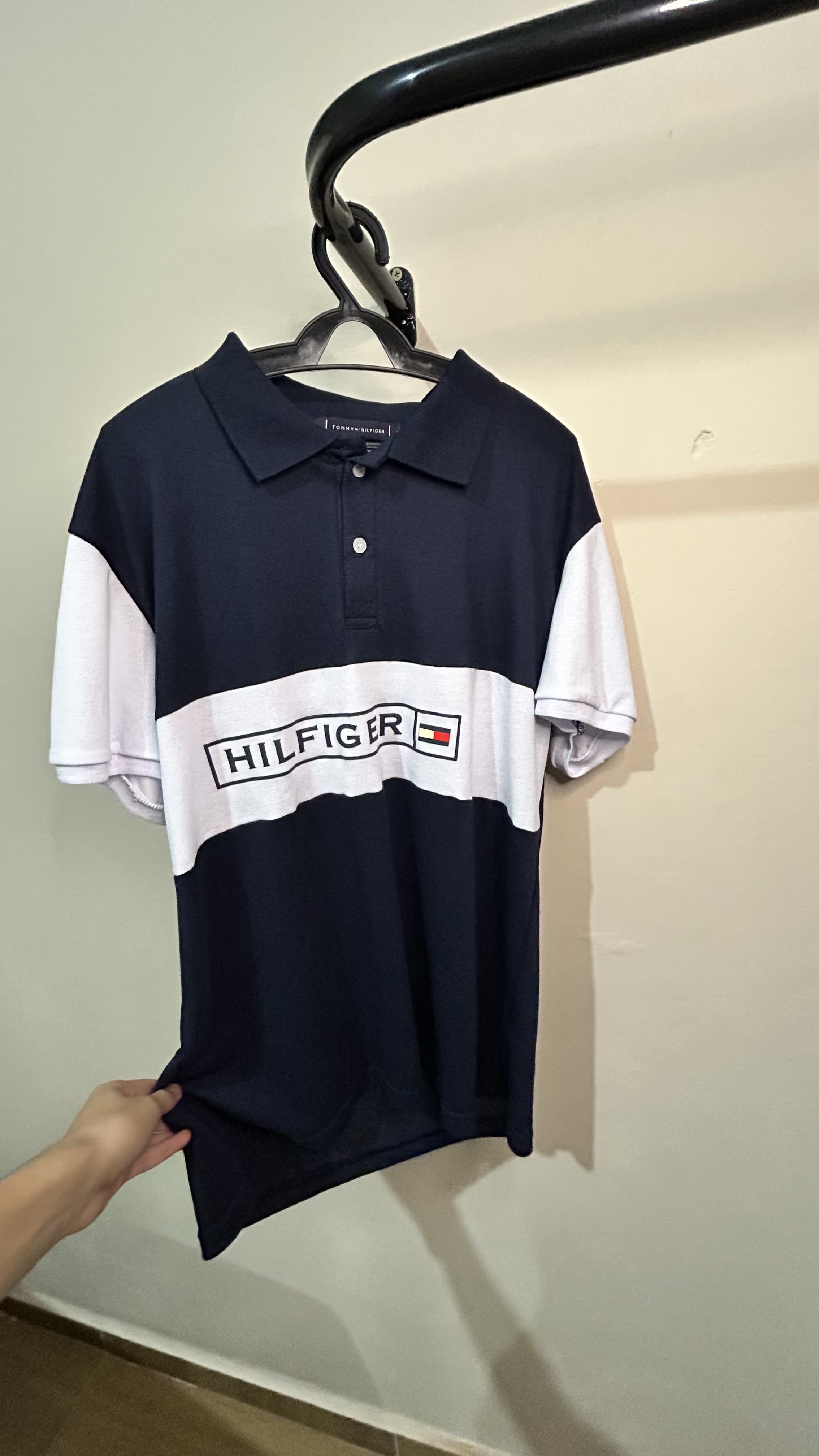 Polo Tommy Faixada Azul Marinho