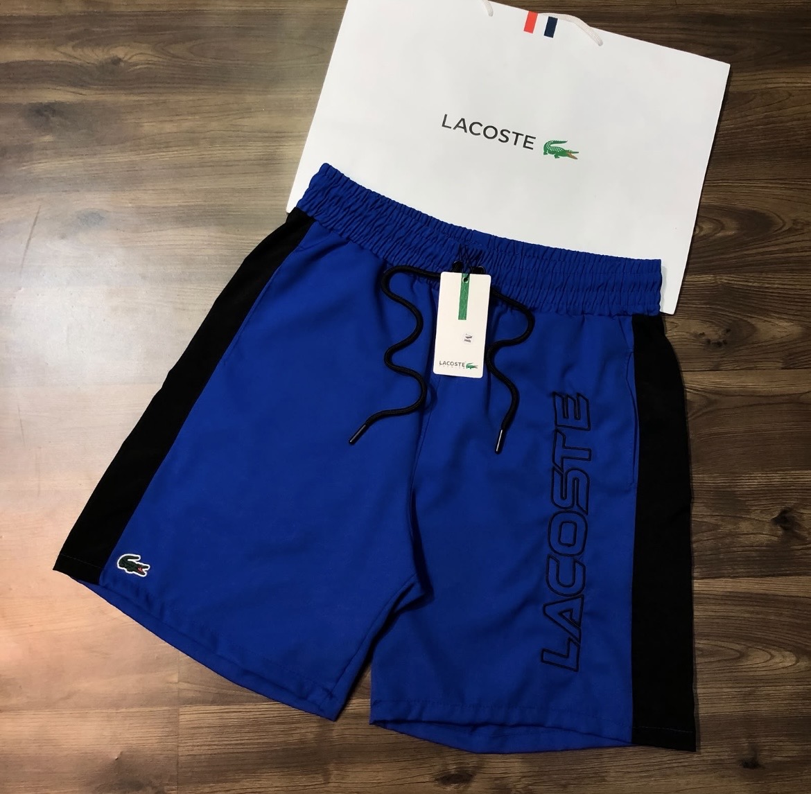 Bermuda Tectel Lacoste Azul/Preto